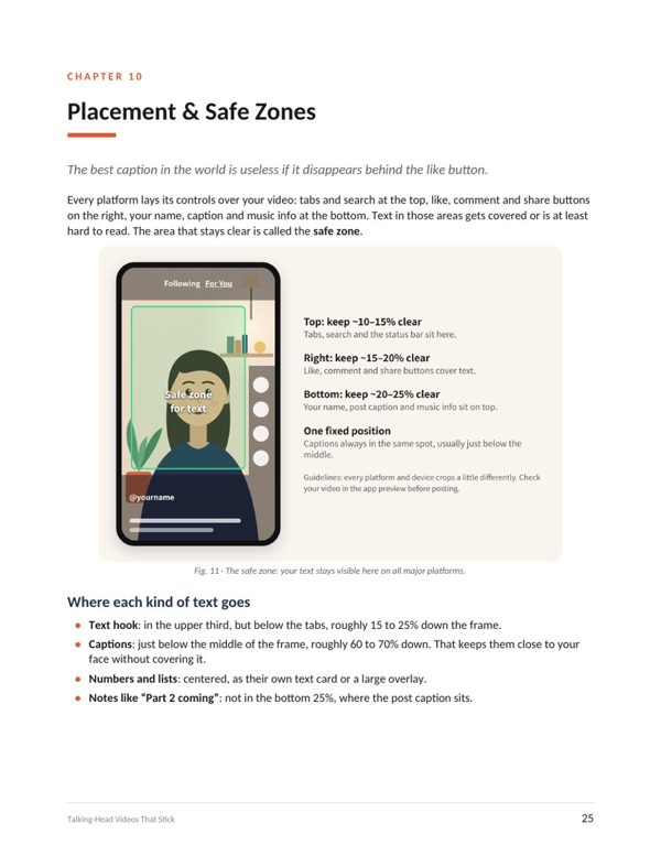 Inside page: safe zones